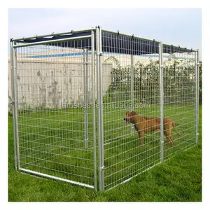 Famebest Custom Large Dog Kennels Hot Dipped Galvanized Bar Outdoor Dog Runs