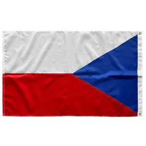 Publicité sur mesure 3X5ft impression Polyester drapeau national de la République tchèque