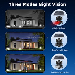 كاميرا مراقبة لاسلكية جديدة بدقة 10 ميجابكسل تعمل بتقنية الجيل الرابع مع عدستين ولوحة شمسية، كاميرا أمان خارجية متحركة تعمل بشريحة الجيل الرابع وبطاقة SIM - Product Image 4