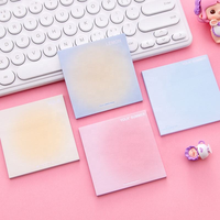 Blocs-notes autocollants personnalisés en gros, couleur dégradée, mignons, pour l'école et le bureau