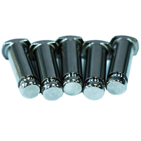 Rivets pleins en acier inoxydable à tête plate, en aluminium et laiton, personnalisés OEM ODM ISO9001 pour la fixation de quincaillerie