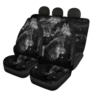 Universal Fit for Trucks Sedan SUV Cool Galaxy Wolf Printed Seat Cushion For Cars Car Accessories Seat Covers For Women And Men