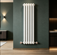 Radiateur décoratif vertical/horizontal SL50 en acier, colonne design, radiateur à eau chaude moderne pour chauffage central résidentiel