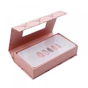 Prensa cosmética Rosa personalizada en <span class=keywords><strong>caja</strong></span> <span class=keywords><strong>de</strong></span> embalaje <span class=keywords><strong>de</strong></span> cartón <span class=keywords><strong>de</strong></span> regalo magnético para uñas - Product Image 3