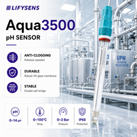 Aqua3500 PG13.5 pH-mètre portable, électrode de pH pour applications industrielles, capteur à double pont salin, profondeur d'insertion personnalisable pour l'eau du robinet et l'eau de piscine