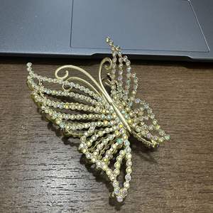 Nouvelle pince à cheveux en alliage de diamant <span class=keywords><strong>vintage</strong></span> surdimensionnée de luxe avec perle en métal et strass, design cygne, décoration de cheveux - Product Image 6