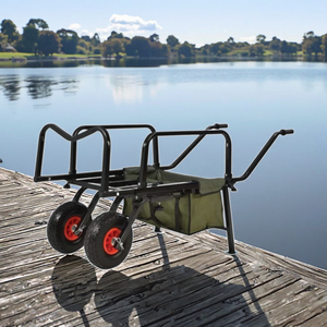 OEM özelleştirilebilir hafif çelik kauçuk malzemeler-sazan balıkçılık arabası el arabaları arabaları için Barrow tekerlekli konteyner platformu - Product Image 4