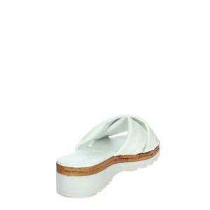 Cinzia Soft Women's Low Wedge <b>Sandals</b> White IAF22974 - Product Image 2