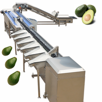 Avocado Oranje Cranberry Perzik Mais Groente Ui Sorteermachine Citroen Drakenvrucht Ecologisch Sensor PLC Model KHFX-6J Fruit