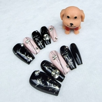 Clavos a presión puro hecho a mano estilo chino de longitud media de alta calidad reutilizable