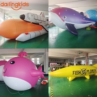 Globo Dirigible Gigante Inflable de PVC con Logotipo Personalizado, Globo de Helio para Publicidad Aérea