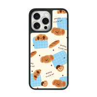 Coque de téléphone magnétique dessin animé pour Iphone16 16pro/promax 15 15promax/14Promax/14pro 14/13 13pro 12 11 coque Texture en Fiber de carbone