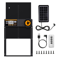 Porte de poulailler automatique rechargeable en alliage d'aluminium, octogonale, anti-pincement, avec télécommande