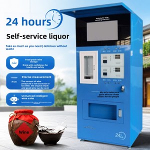 Distributeur automatique de <span class=keywords><strong>Baijiu</strong></span> en gros, distributeur d'alcool intelligent multi-canaux sans personnel, paiement par carte et lecture de code QR - Product Image 1