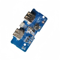 Module d'alimentation boost 3,7 V à 5 V 2 A pour batterie 18650, carte mère/circuit imprimé pour banque d'alimentation mobile DIY