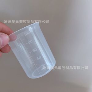 ถ้วยตวงพลาสติกขนาด 100 มล. ถ้วยตวง PP แบบมีขีดบอกปริมาตร บีกเกอร์พลาสติก และเครื่องแก้วสำหรับห้องปฏิบัติการ จำหน่ายโดยตรงจากโรงงาน - Product Image 5