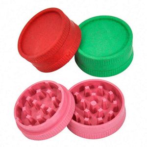 Biodegradable Plastic 40mm 2 Layers <b>Herb</b> <b>Grinder</b> Eco-friendly Plant Fiber Crusher Tobacco <b>Grinder</b> - Product Image 3