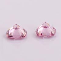 Vente en gros de pierres de moissanite rose de laboratoire, taille coussin, VVS1, 6mm, 7mm, 8mm, à jeu de couleurs/effet feu, pierres lâches pour la fabrication de bijoux