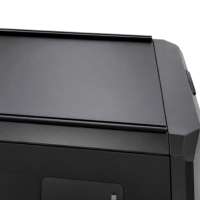 Capot rigide en aluminium pour pick-up avec fenêtres coulissantes latérales et becquet arrière d'origine