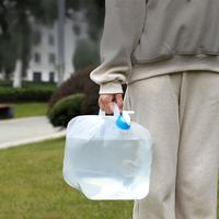 Bouteille d'eau pliable en silicone 5L 10L 15L 20L, anti-fuite, sans BPA, compatible micro-ondes, pour la survie en plein air
