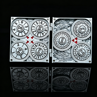Jeu de dés mécaniques Dragon Tome Premium 7-en-1, polyédriques rotatifs en métal, pour jeux de société DND RPG, en vrac