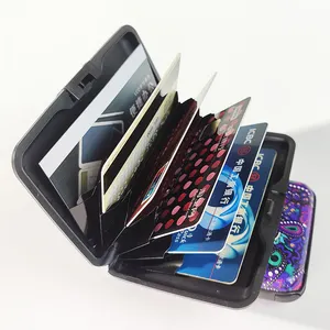 Credit Card Holder Men Slim Anti Protect Travel ID Cardholder Women Rfid Wallet Metal Case Porte Carte