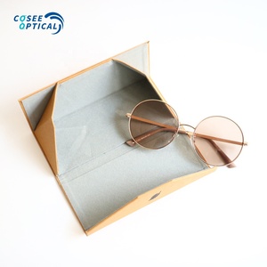 Estuche para gafas de sol de papel Tyvek <span class=keywords><strong>DuPont</strong></span>, caja plegable de gafas de papel Kraft lavable ecológica con logotipo personalizado - Product Image 5