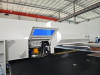 Machine Composée de Presse à Tourelle Servo CNC avec Système de Commande Rexroth Fanuc et Fonction de Découpe Laser de Tôles Métalliques
