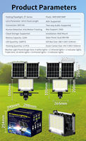 Caméra PTZ solaire 4G/WiFi 2-en-1 avec projecteur LED 12MP à 3 objectifs et 3 écrans, IP66, ABS, panneau 18W, détection et suivi humains
