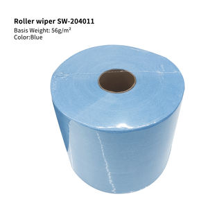 Rollo de Papel Toalla Industrial Desechable Azul Blanco, Rollo de Papel Multiusos de Alta Resistencia Absorbente de Aceite - Product Image 2