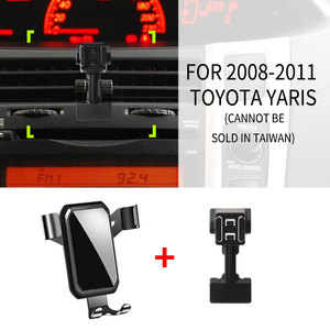<span class=keywords><strong>Support</strong></span> de téléphone portable à fixation sur grille d'aération ABS <span class=keywords><strong>pour</strong></span> <span class=keywords><strong>Toyota</strong></span> <span class=keywords><strong>Yaris</strong></span> 2008-2011, rotation à 360 degrés, <span class=keywords><strong>support</strong></span> à gravité, vente en gros, nouveauté automobile - Product Image 2