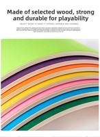 Planche d'équilibre multifonctionnelle en bois pour enfants, balançoire, jouet de yoga, intérieur/extérieur, outil d'entraînement sensoriel pour enfants