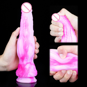 Dildo réaliste en caoutchouc souple de grande taille pour femmes, modèle cheval, avec fonction de massage corporel confortable pour femmes - Product Image 3