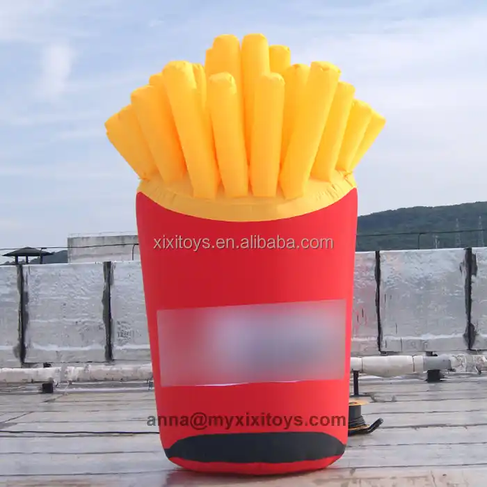 Source Réplique de frites gonflables géant personnalisable pour  l'extérieur, 10 pièces, modèles de nourriture, pour la publicité on  m.alibaba.com