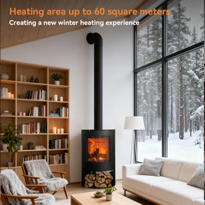 Chimenea Moderna <span class=keywords><strong>de</strong></span> <span class=keywords><strong>Leña</strong></span> <span class=keywords><strong>de</strong></span> Acero, Estilo Decorativo, Fácil Instalación para Sala <span class=keywords><strong>de</strong></span> Estar, Villa, Casa <span class=keywords><strong>de</strong></span> Huéspedes, Calentador <span class=keywords><strong>de</strong></span> <span class=keywords><strong>Leña</strong></span> Interior - Product Image 2