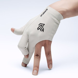 Gants de billard/snooker TP de haute qualité en coton et élasthanne, taille L, design 3 doigts, pour femmes et hommes, portables, pour utilisation sportive (billard/carambole) - Product Image 1