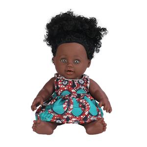China fabricante 30cm negro bebé muñecas impermeable realista cuerpo completo silicona bebé muñecas moda muñeca juguete - Product Image 5
