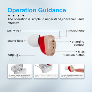 JINGHAO Chine Prix de gros pour les produits auditifs et pour les oreilles des personnes âgées, aide auditive numérique CIC mini rechargeable super invisible - Product Image 4