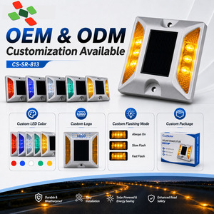 Dissuasore Stradale Solare in Alluminio con LED, Indicatore di Pavimentazione Impermeabile IP68 per Autostrade e <span class=keywords><strong>Parcheggi</strong></span>, MOQ 1 Pezzo - Product Image 3