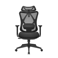 Chaise de bureau administrative ergonomique moderne de haute qualité avec appui-tête réglable et support lombaire, chaise de jeu