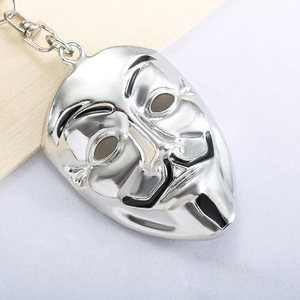 Llavero de la Máscara del Joker de Gran Venta, Colgante de Personalidad, Llavero para Coche, Llavero de Moda Hip Hop, Llavero de Metal 3D con Máscara, Colgante para Bolso, Regalo - Product Image 3