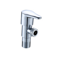Robinet d'angle multifonctionnel pour salle de bain, prix commercial OEM usine, en acier inoxydable 201, laiton 90 degrés, taille standard 1/2