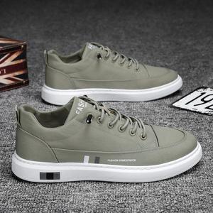 รองเท้าผ้าใบผู้ชายแบบลำลอง น้ำหนักเบา ระบายอากาศได้ดี หัวกลม มีเชือกผูก พื้นยาง เหมาะสำหรับทุกฤดูกาล - Product Image 2