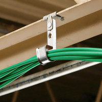 Kabel Logam Berat dengan Pengait J dan Klip Flens Samping Berpalu untuk Produk Pusat Data