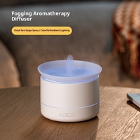 Nouvel Arrivage Diffuseur d'Arômes à Brume Simulée pour la Maison et le Bureau, Alimenté par USB, Lumière Ambiante Colorée, Diffuseur d'Huiles Essentielles et Humidificateur