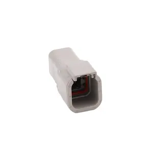 Điện tự động kết nối DTM04-6P nam và nữ deutsch 6 pin màu xám ô tô rj45 nữ kết nối với 8 pin cáp pbt xlcn