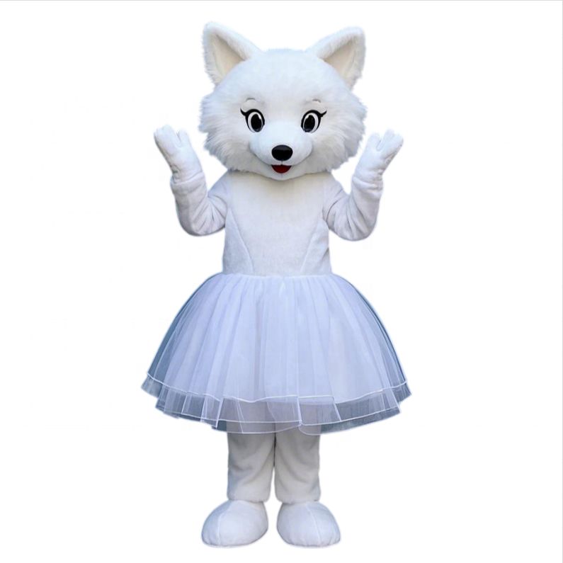Tête De Mascotte Fourrure – Renard/Husky Pour Halloween, Cosplay (personnalisable)