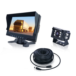 Caméra de recul pour semi-remorque, caméra de recul pour camion, vision nocturne, étanche, robuste, 7 pouces, moniteur filaire AHD 720P 1080P 4 broches - Product Image 1