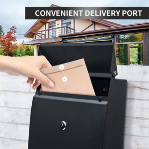 Multi Mailbox with Mount Wholesale Metal Wall Mounted Outdoor <strong>Outside</strong> Mailbox Letter <strong>Box</strong> <strong>Post</strong> <strong>Box</strong> - Product Image 3