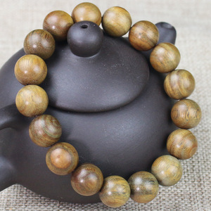 South American Green Sandalwood <b>Bracelet</b> 12Mm Ball <b>Beads</b> Fragrant Wood Jewelry For <b>Men</b> And Women Ethnic Style Gift - Product Image 3